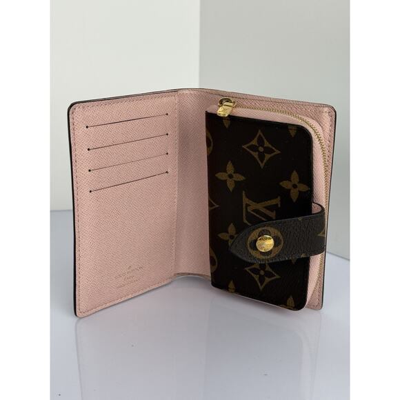 Louis Vuitton LV Monogram Pink Leather Zippy Compact Wallet - Picture 7 of 11